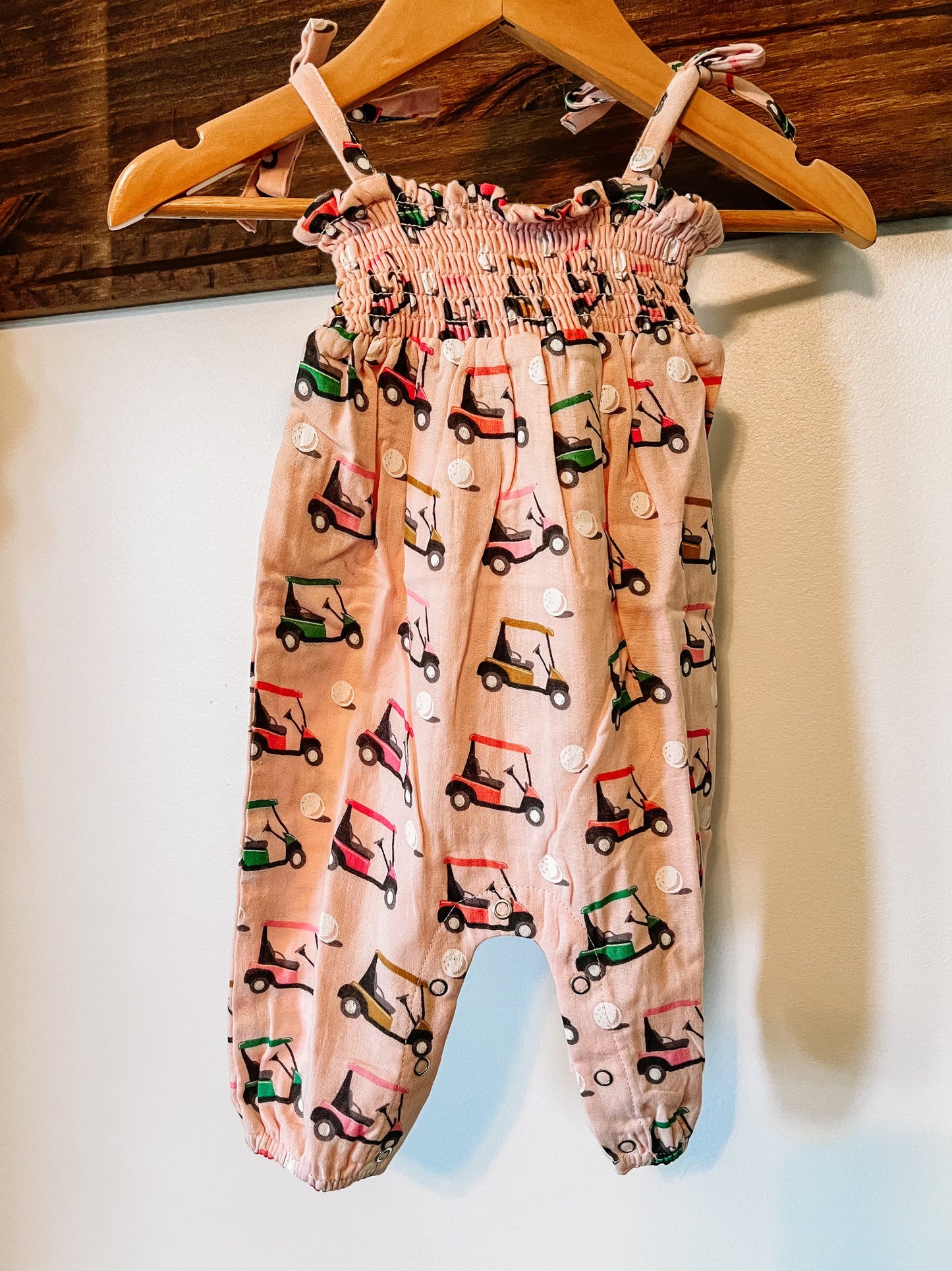 Pink Golf Cart Romper