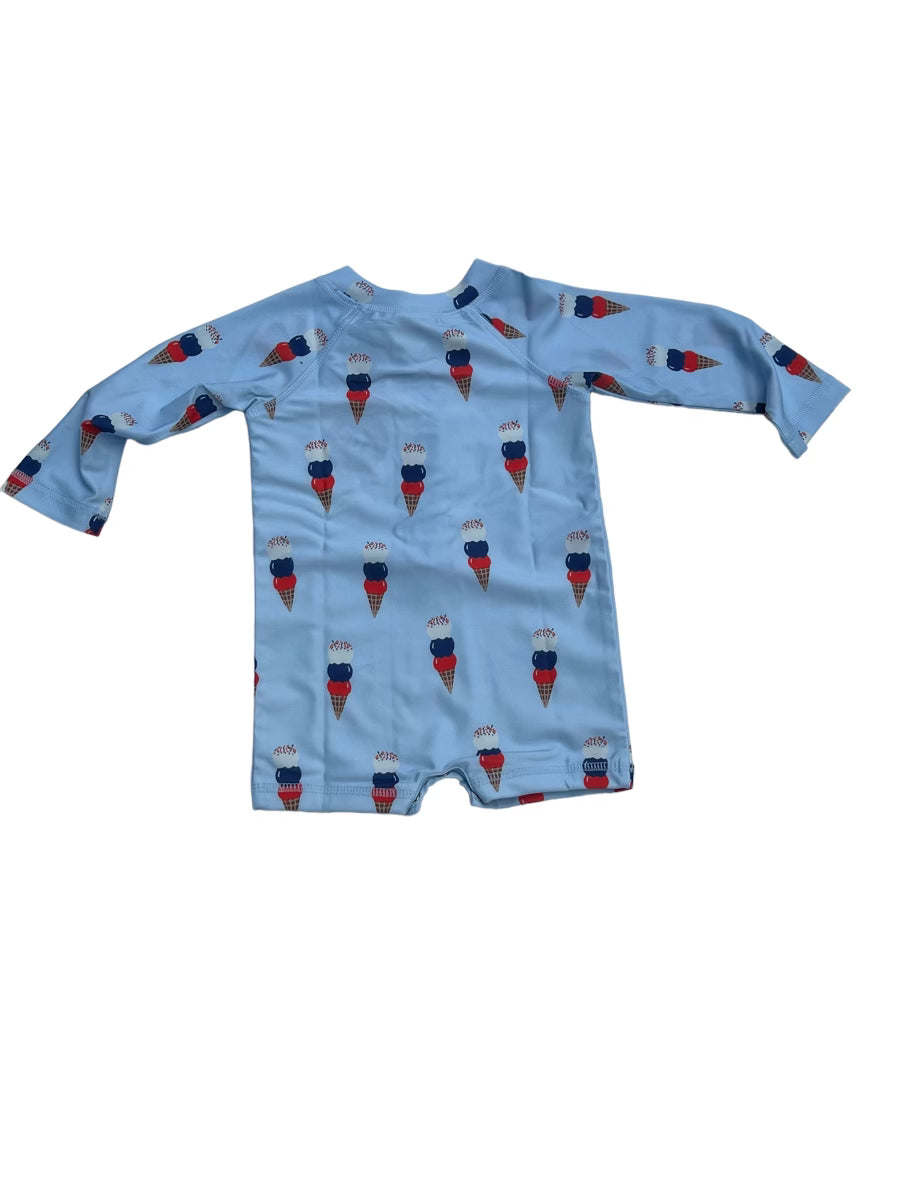 Blue Ice Cream Swimsuit