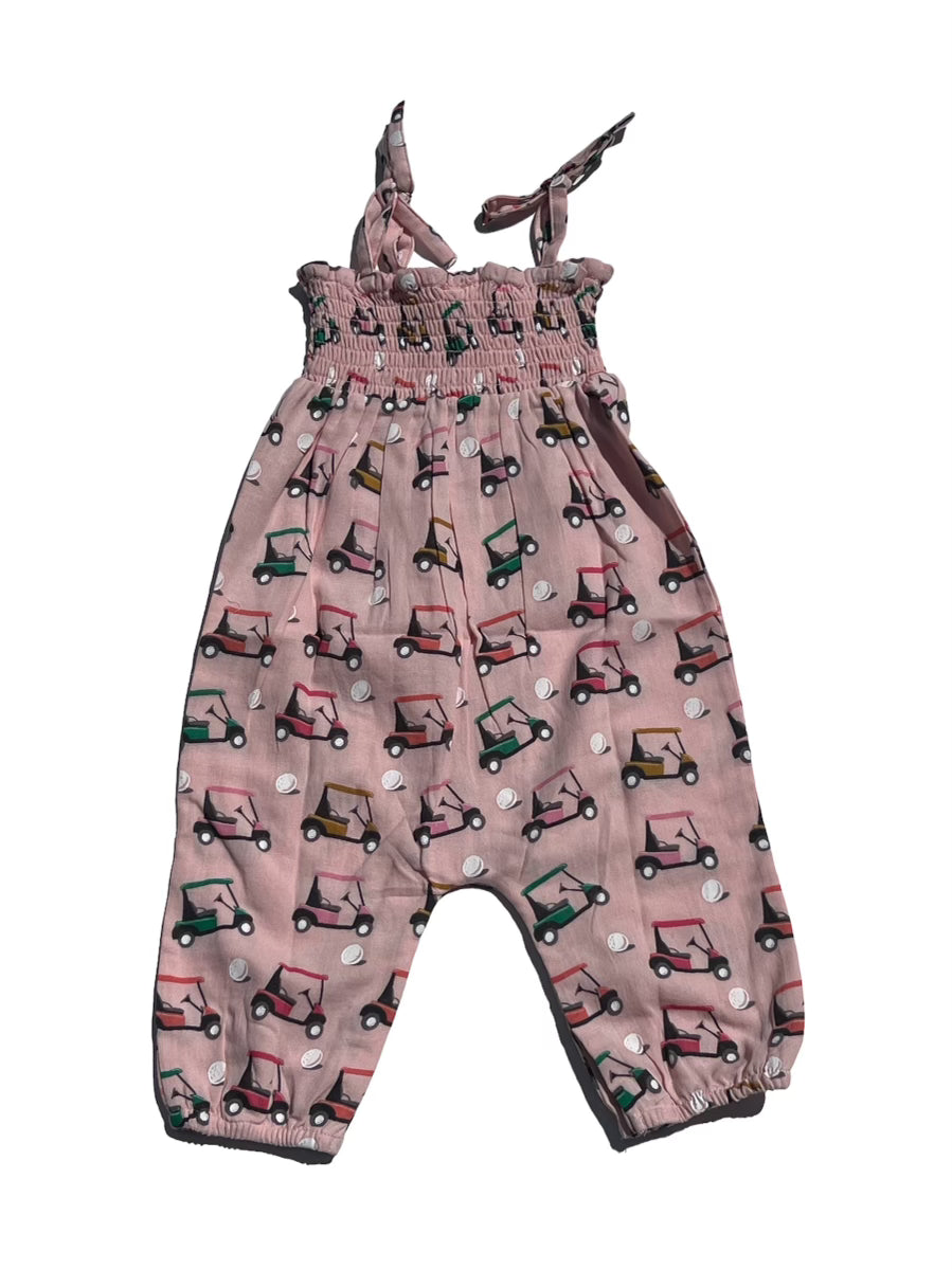Pink Golf Cart Romper