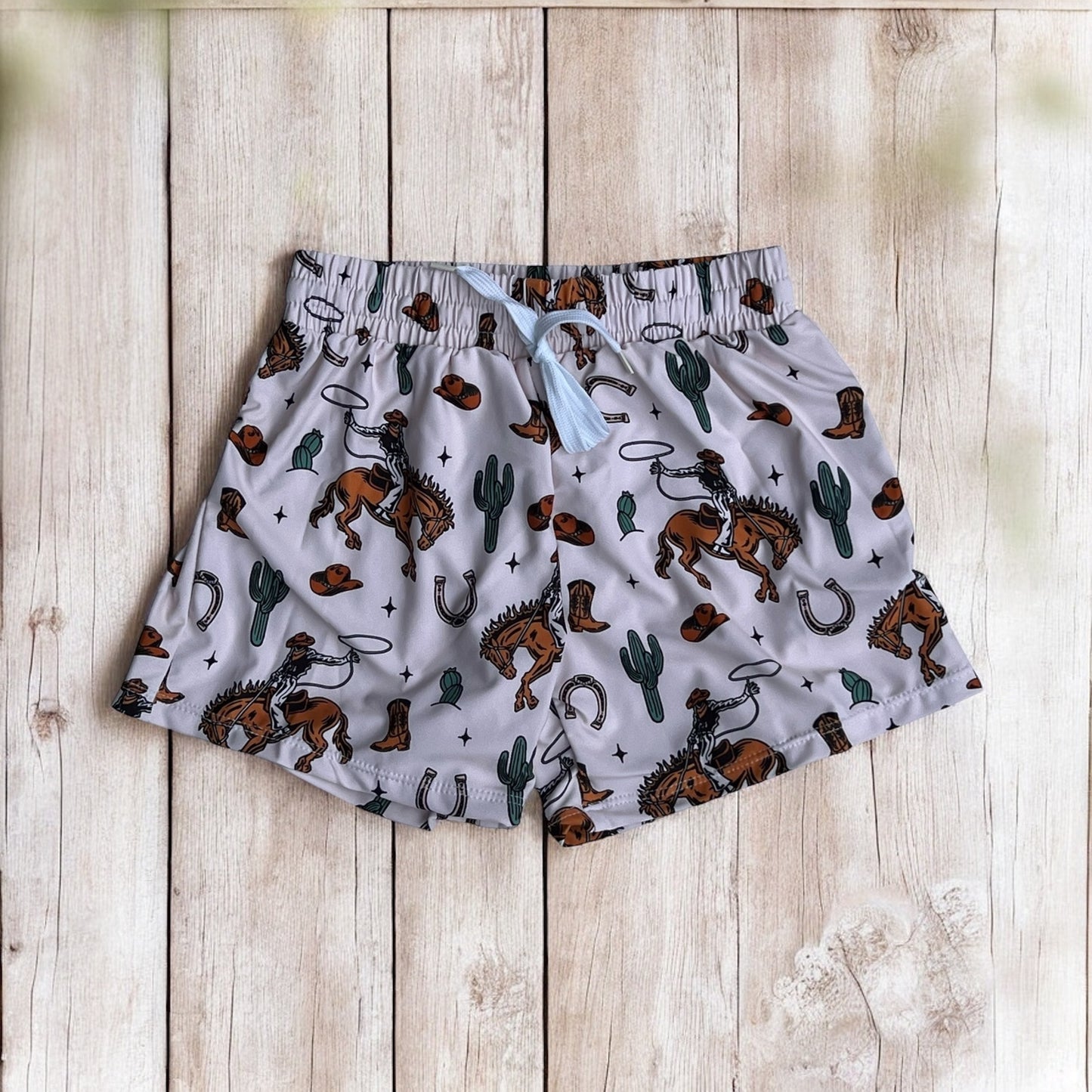 Western Style Swim Trunks