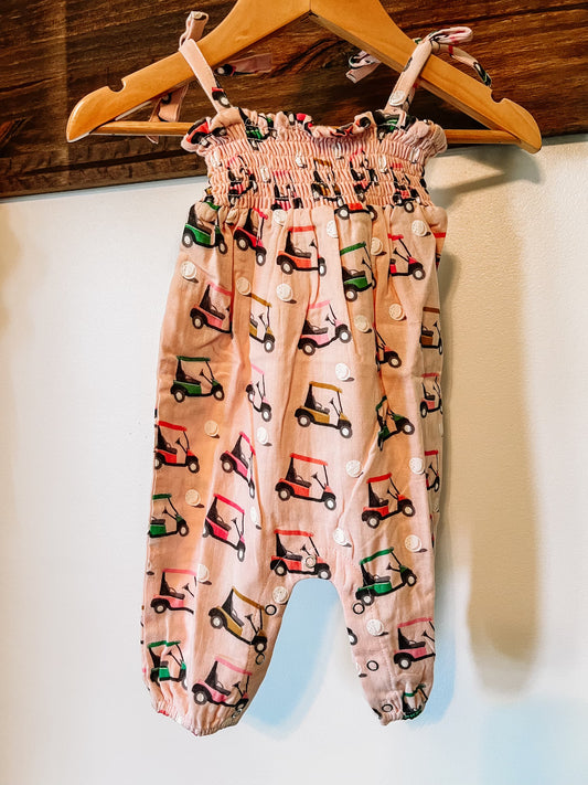 Pink Golf Cart Romper