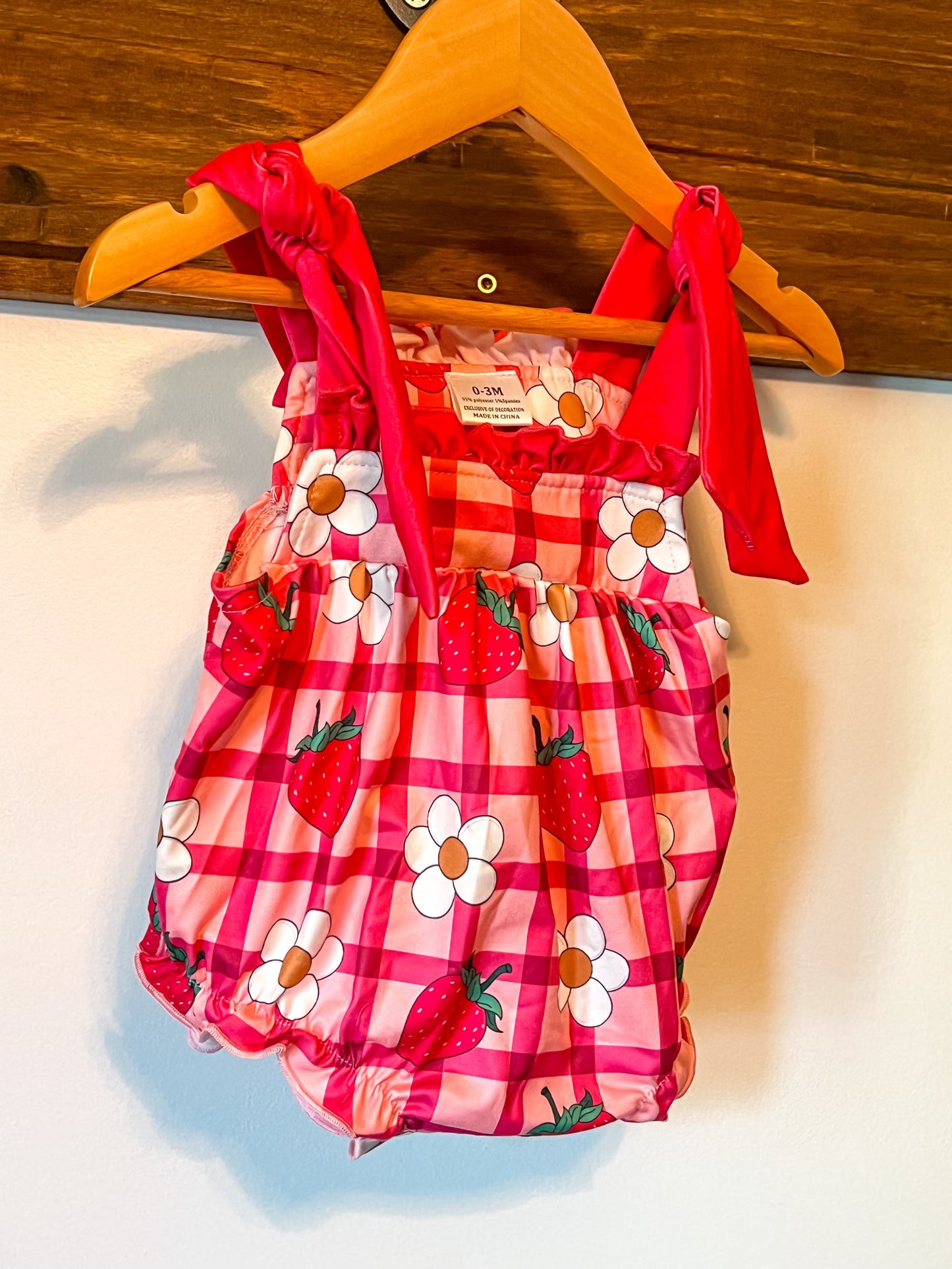 Strawberry & Flowers Romper