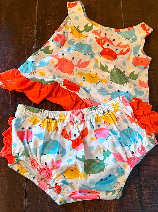 Multi Colored Crab 2-Piece Set