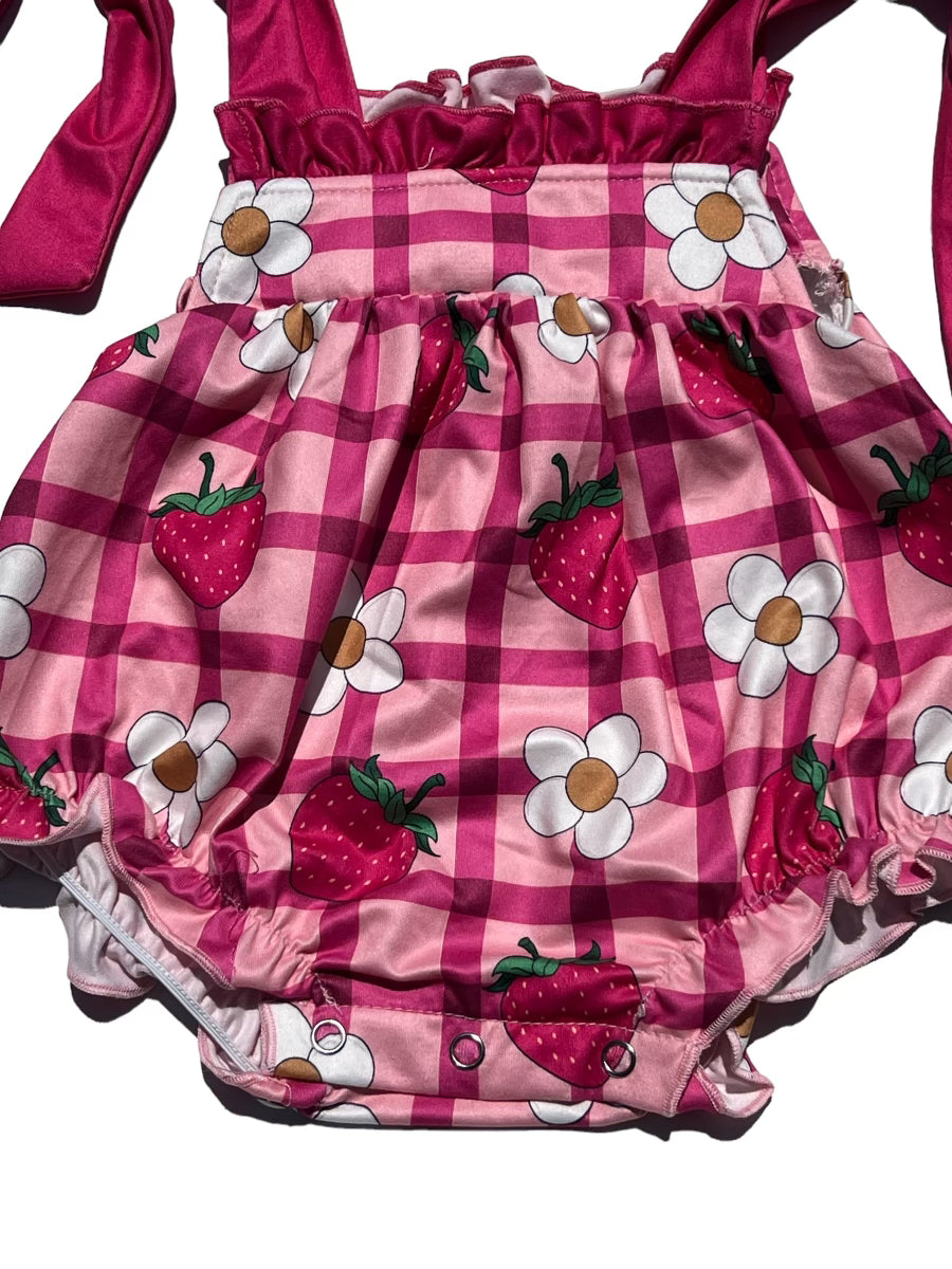 Strawberry & Flowers Romper
