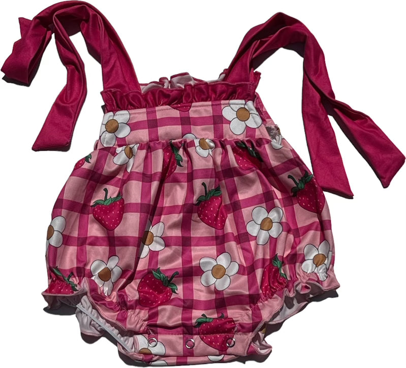 Strawberry & Flowers Romper