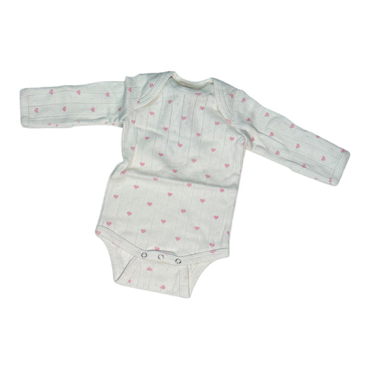 Pink Heart Pointelle Bodysuit